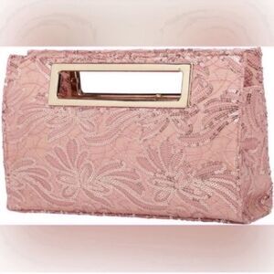 NWT Mauve pink Call other spring sequin purse